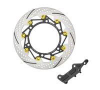 Para HONDA Para ADV350 Rueda Delantera Motocicleta 300MM 17-25 Años Rotor Disco Freno Pinzas Modificadas Adaptador Bomba Pieza Repuesto(Gold set)