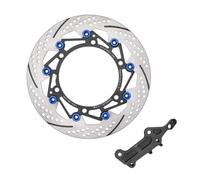 Para HONDA Para ADV350 Rueda Delantera Motocicleta 300MM 17-25 Años Rotor Disco Freno Pinzas Modificadas Adaptador Bomba Pieza Repuesto(Blue set)