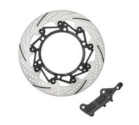 Para HONDA Para ADV350 Rueda Delantera Motocicleta 300MM 17-25 Años Rotor Disco Freno Pinzas Modificadas Adaptador Bomba Pieza Repuesto(Black set)