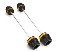 para Hornet para CB750 para CB1000 para CB 750 1000 SP 2025 Motocicleta Rueda Delantera Trasera Horquilla Deslizante Eje Protector contra Choques Alfombra anticaída(Front Rear-Gold)