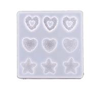 Para Horquilla Creativa Formas De Resina Dibujos Animados Oso Estrella Forma De Epoxi En Forma