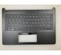 Para HP 14-DQ 14-FQ N21367-B31 M03796-B31 M09334-B31 M03796-001 N21367-001 M09334-001 - Funda superior para reposamanos de teclado internacional inglés de EE. UU