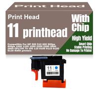 para HP Cabezal de impresión 11 Negro Amarillo Cian Magenta C4810A C4811A C4812A C4813A para HP DesignJet 500 510 800 500ps 800ps 1000 1100 1200 2200 2600 2800 70 100 110,11 Printhead-Cyan