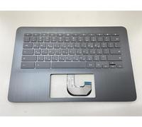 Para HP Chromebook 14 G6 L90460-BB1 Palmrest Top Cover Keyboard Hebreo Israel