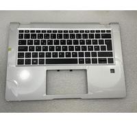 Para HP EliteBook x360 1030 G2 920484-081 Teclado Danés Danca Reposamanos