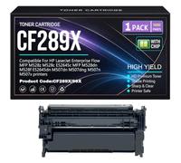 para HP M528dn M528f E52645dn M507dn M507dng M507n M507x M528z M528c E52645c Cartuchos de tóner Compatible con CF289X 89X Impresoras con Chip 10 000 páginas,CF289X-1PC