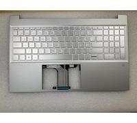 Para HP Pavilion 15-EH 15-EG N05644-DH1 N05644-DH1 - Reposamanos de teclado danés finlandés noruego
