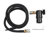 Para HPA para MR para regulador de aire Gen2 con acoplador Foster, válvula de presión ajustable de 40-150 PSI, kit de manguera de llenado remoto para tanque SLP compatible (regulador # 2 con manguera