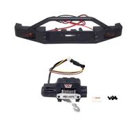 Para Hpi Venture Artificial Para Hilux Hynix Winch 1/18 Parachoques Delantero Con Versión Cepillada Ligera Accesorios Especiales Actualización Cabrestante Paquete Luces Flash RC(Bumper Add Winch)