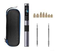 Para HS 02A 3D Impresión Hot Melt Nut Press Welder Kit con puntas intercambiables para tuercas M2 a M8 y piezas impresas en 3D (tuerca de punta de hierro)