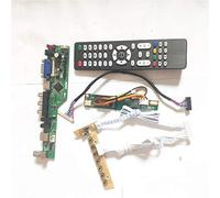 Para HSD121PX11-A00 HSD121PX12-A HDMI VGA AV USB RF TV53 tarjeta de unidad inversor+control remoto+teclado panel LCD 1CCFL LVDS 20Pin kit (HSD121PX1-A00)