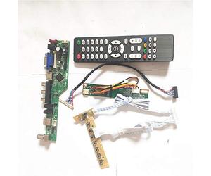 Para HSD121PX11-A00 HSD121PX12-A HDMI VGA AV USB RF TV53 tarjeta de unidad inversor+control remoto+teclado panel LCD 1CCFL LVDS 20Pin kit (HSD121PX1-A00)
