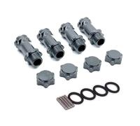 Para HSP 1/8 Truggy Para Coche Control Remoto 89108 17mm, 30mm Montaje Mejorado Buje Rueda Camión Monstruo Escala Más Larga Piezas RC Piezas Maquetas RC(Dark Grey)