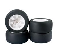 Para HSP 88005 94111 94108 94188 1:10 118mm 4 Uds RC Neumáticos De Esponja De Goma Llanta Rueda Monster Truck RC Reemplazos Repuestos(A white)