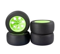 Para HSP 88005 94111 94108 94188 1:10 118mm 4 Uds RC Neumáticos De Esponja De Goma Llanta Rueda Monster Truck RC Reemplazos Repuestos(A green)