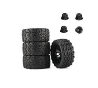 Para HSP Para HPI 94108 94111 94188 1/10 4 Uds Neumáticos Todoterreno Camiones 55x115MM Llanta Rueda Plástico Neumático Goma RC Reemplazos Repuestos(DLT004-1)