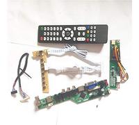 Para HT12X11-100/200 LVDS 20Pin 1CCFL USB VGA HDMI AV RF TV53 controlador de panel LCD monitor teclado+inversor+kit remoto DIY (HT12X11-100)