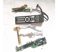 Para HT12X12-100 HT12X13-100 1CCFL LVDS 20Pin HDMI VGA AV USB RF TV53 tarjeta de unidad inversor+control remoto+teclado panel LCD DIY kit (HT12X13-100)