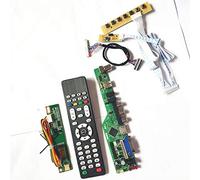 Para HT141WX1-100/101/102 1CCFL 30Pin LVDS T.V53 tablero controlador VGA HDMI AV USB RF LCD pantalla remoto+inversor+kit de bricolaje teclado (HT141WX1-100)