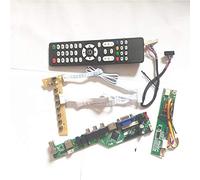 Para HT14X13-101/102/201 T.V53 tarjeta de unidad 1CCFL LVDS 20Pin HDMI VGA AV USB RF LCD inversor+mando a distancia+kit de bricolaje teclado (HT14X13-102)