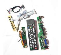 Para HT14X1B-120/201/202 VGA HDMI AV USB RF TV53 controlador tablero remoto+inversor+teclado 1CCFL 30Pin LVDS panel de pantalla LCD Kit (HT14X1B-202)