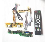 Para HT15X23-100/110/210 T.V53 tarjeta de unidad inversor+control remoto+teclado 4CCFL LVDS 20Pin pantalla LCD HDMI VGA AV USB RF kit de bricolaje (HT15X23-210)