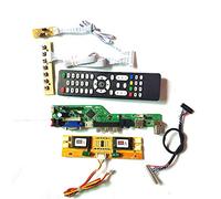 Para HT190WG1-100/101/102 LVDS 4CCFL 30Pin teclado+Remote+Inversor HDMI VGA USB AV RF LCD monitor T.V53 tarjeta de unidad DIY kit (HT190WG1-102)
