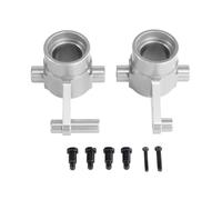 Para HuangBo HZ ZP1001 ZP1002 ZP1003 ZP1004 ZP1006 ZP1007 ZP1008 ZP1009 ZP1010 1/10 Copa Dirección Mejorada Metal Piezas Coche RC Cazoleta DireccióN Rc(Silver)