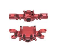 Para HuangBo Para ZP1001 ZP1002 ZP1003 ZP1004 1/10 Carcasa Eje Delantero Trasero Con Proceso CNC Mejora Metal Piezas Para Coches RC Repuestos(Red)