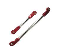 Para Huangbo R1001 R1002 R1003 1/10 2 Piezas De Servomotor Barra Dirección Eje Delantero Mejorado Metal Para Coche RC Piezas(Red)