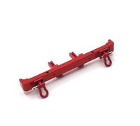 Para Huangbo ZP1001 02 03 04 06 07 08 09 10 Accesorios Para Coche Teledirigido Piezas RC Parachoques Trasero Metálico Mejorado Piezas Maquetas RC(Red)