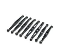 Para HuangBo ZP1001 ZP1002 ZP1003 ZP1004 ZP1005 ZP1008 1/10 8 Piezas Metal Barra Enlace Suspensión Del Chasis Mejora Para Coche RC Piezas Varillaje Rc(Black)