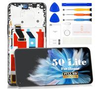 Para Huawei Honor 50 Lite Pantalla LCD para Huawei Nova 8i Reemplazo de pantalla para Huawei Honor X20 Touch Digitizer Kits de reparación (negro, con marco)