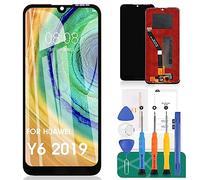 para Huawei Huawei Y6 2019 (MRD-LX1) Pantalla LCD Reemplazo Digitalizador Kit de Asamblea de Cristal, para Honor 8A Reemplazo de Pantalla LCD, Película Templado Gratuito, Pegamento y Herramientas