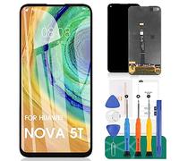 para Huawei Nova 5T Honor 20/20 Pro / 20S Pantalla LCD de Reemplazo de Digitalizador de Cristal Kit de Montaje, Película Templada Gratis, Pegamento y Herramientas Negro.