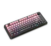 Para Hxsj L400 Teclado de película ligera y delgada RGB inalámbrico de tres modos de 81 teclas Diseñado con atención a Deta