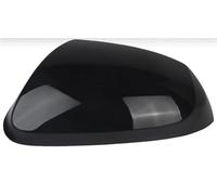 Para Hyundai I10 2014 2015 2016 2017 Negro Brillante Imprimado Blanco Tapa Ala Puerta Cubierta De Espejo Retrovisor Izquierdo Y Derecho Cubierta Espejo Retrovisor(1x LH Glossy Black)