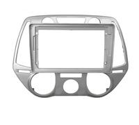 para Hyundai I20 2008 2009 2010 2011 2012 Marco De Fascia Coche 9 Pulgadas Kit Panel De Montaje Radio De Pantalla Grande POMPOMPUR(MT Frame)