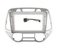 para Hyundai I20 2008 2009 2010 2011 2012 Marco De Fascia Coche 9 Pulgadas Kit Panel De Montaje Radio De Pantalla Grande POMPOMPUR(AT Frame Cable)