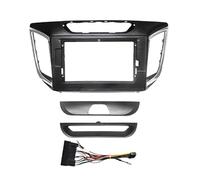 para Hyundai IX25 para Creta 2014-2019 Adaptador Marco Fascia De Audio Kit Panel Instalación Tablero 2DIN con Pantalla Grande De 9" Y 10.1" POMPOMPUR(10 Inch Frame Cable)