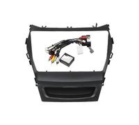 para Hyundai Ix45 para Santa Fe 2013-2018 9 Pulgada Coche DVD Marco Audio Salpicadero Trim Fascia Radio Jugador Pantalla 2 DIN Estéreo Panel Marco de Radio(Frame-Cord-canbus)