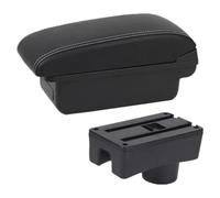 Para Hyundai Para Accent Para Tagaz Reposabrazos Caja Compartimento Almacenamiento Para Piezas Reacondicionamiento Accesorio Interior Coche Reposabrazos Coche(A1 Black White Nousb)