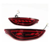 Para Hyundai Para Accent Para Verna Para Brio Para Solaris 2008-2015 Automóvil Reflector Freno Bombilla Lente Roja Advertencia Lámpara Trasera Luces antiniebla parachoques trasero(With LED D)