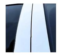 Para Hyundai Para Elantra 2021-2023 Juego Adhesivos Adorno Ventana 6 Piezas Plata Carbono Negro Brillante Cubiertas Columna B(Plata)