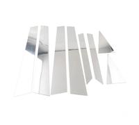 Para Hyundai Para Elantra Avante 2007-2010, 8 piezas de embellecedores para pilares ventanas sello de puerta de automóvil(Silver)