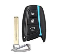 para Hyundai para Genesis 2015-2016 para Santa Fe 2013-2017 para Equus 2014-2015 3/4 Botones Carcasa De Llave De Coche Piezas De Control Caso(3 Buttons)