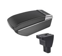 Para Hyundai Para I10, Conjunto De Almacenamiento De La Caja Del Reposabrazos Central Del Automóvil Consola Central Caja de Almacenamiento(Black-B3)