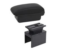 Para Hyundai Para I20 2021 2022 2023 2024 Coche Reposabrazos Caja Accesorios Almacenamiento Para Piezas Interiores Reposabrazos Coche(A1 Black Line No Usb)
