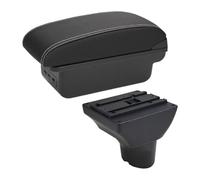 Para Hyundai Para I20 Reposabrazos Caja Interior Piezas Detalles Centro Actualización Especial Almacenamiento Accesorios Para Auto Reposabrazos Coche(B3 Black White 3usb)
