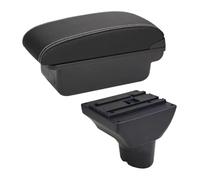 Para Hyundai Para I20 Reposabrazos Caja Interior Piezas Detalles Centro Actualización Especial Almacenamiento Accesorios Para Auto Caja Reposabrazos(C3 Black White Nousb)